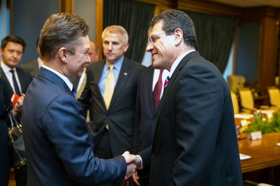 Alexey Miller und Maros Sefcovic erörterten Fragen der Sicherheit der Versorgung europäischer Verbraucher mit Erdgas