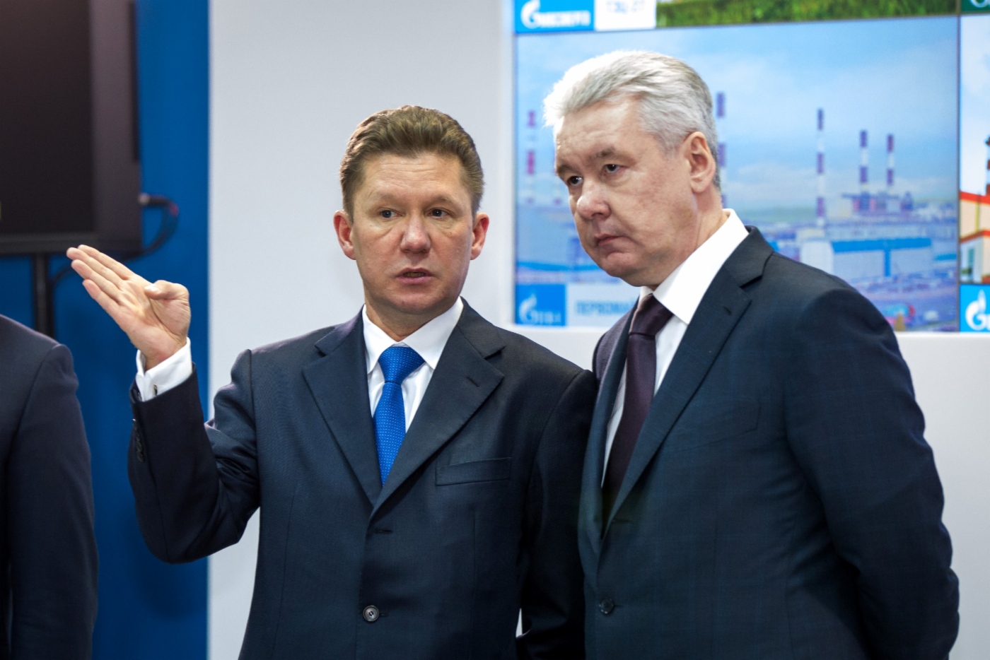 Alexey Miller und Sergey Sobyanin