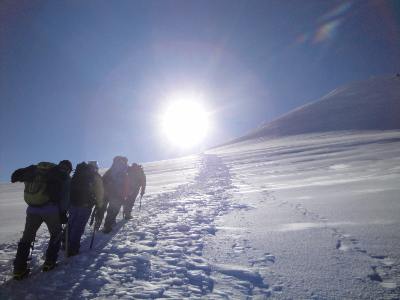 Zum Gipfel, der Sonne entgegen…