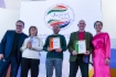 Von links nach rechts: Viktor Gusev, Juryvorsitzender beim Wettbewerb „Energie der Siege“, Sportkommentator, Fernsehmoderator und Mitglied der Akademie des Russischen Fernsehens, Elena Miroshnichenko, Boris Khodorovsky, Vitaly Mukhin und Alla Shishkina, russische Synchronschwimmerin, mehrfache Gewinnerin der Welt- und Europameisterschaften, Olympiasiegerin und European-Champions-Cup-Besitzerin Von links nach rechts: Viktor Gusev, Juryvorsitzender beim Wettbewerb „Energie der Siege“, Sportkommentator, Fernsehmoderator und Mitglied der Akademie des Russischen Fernsehens, Elena Miroshnichenko, Boris Khodorovsky, Vitaly Mukhin und Alla Shishkina, russische Synchronschwimmerin, mehrfache Gewinnerin der Welt- und Europameisterschaften, Olympiasiegerin und European-Champions-Cup-Besitzerin