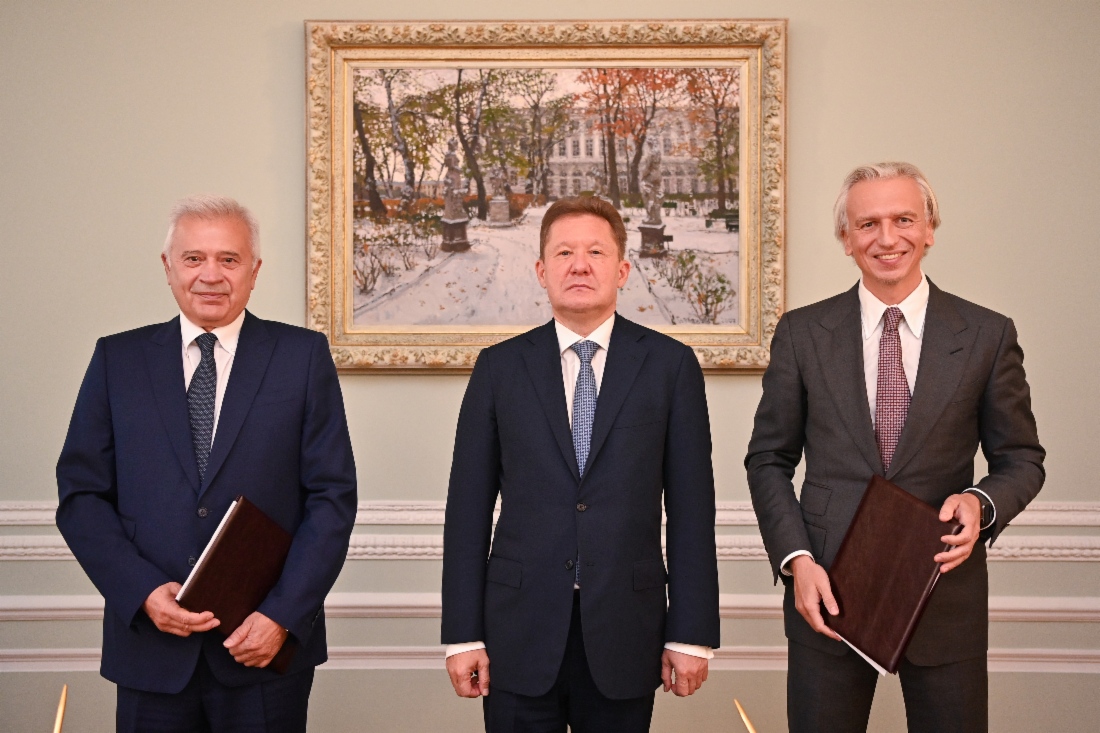 Vagit Alekperov, Alexey Miller und Alexander Dyukov