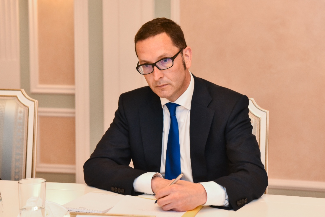 Arbeitstreffen zwischen Alexey Miller und dem Vorstandsvorsitzenden der Wintershall Dea GmbH, Mario Mehren, im Rahmen des Petersburger Internationalen Wirtschaftsforums 2021