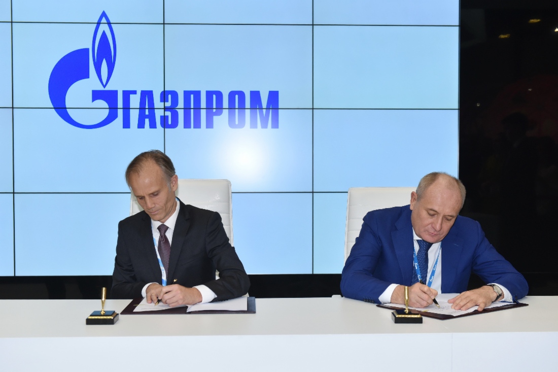 Heute unterzeichneten der stellvertretende Vorstandsvorsitzende der PAO Gazprom, Vitaly Markelov, und der Vizepräsident für Russland und Kasachstan der DNV GL Oil & Gas, Nils Andreas Masvie, im Rahmen des VII. Petersburger Internationalen Gasforums ein Abkommen über Zusammenarbeit