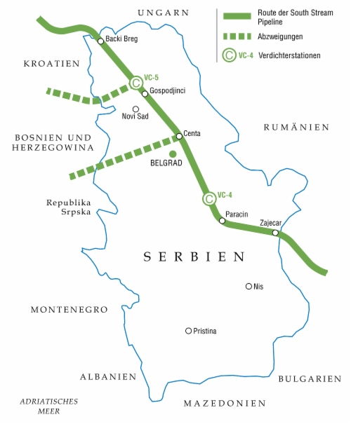 Gazprom und die Republika Srpska wollen die Vorbereitung eines Regierungsabkommens zum South Stream Projekt beschleunigen
