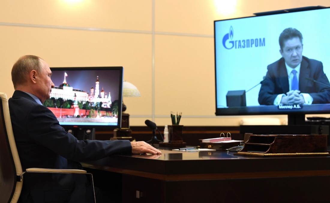 Vladimir Putin und Alexey Miller. Foto: kremlin.ru