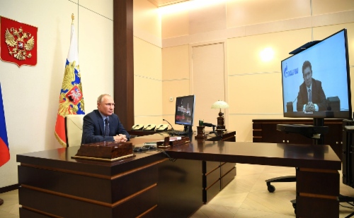 Vladimir Putin und Alexey Miller. Foto: kremlin.ru