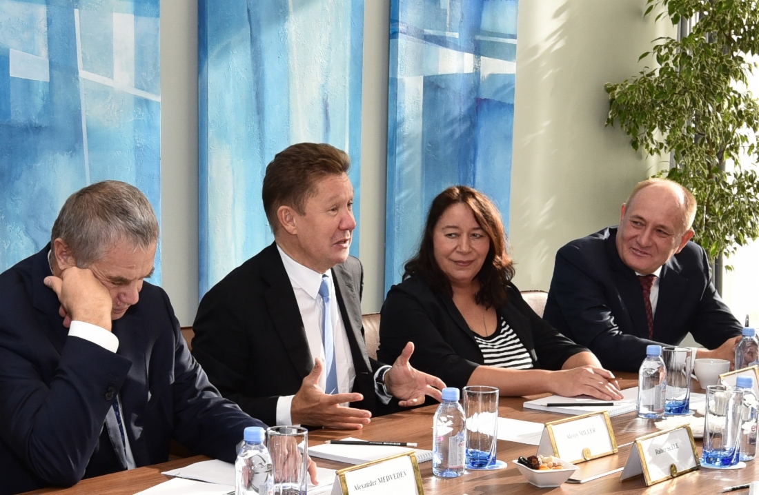 In Sankt Petersburg fand ein Arbeitstreffen zwischen Alexey Miller und dem Vorstandsvorsitzenden der OMV AG, Rainer Seele, statt