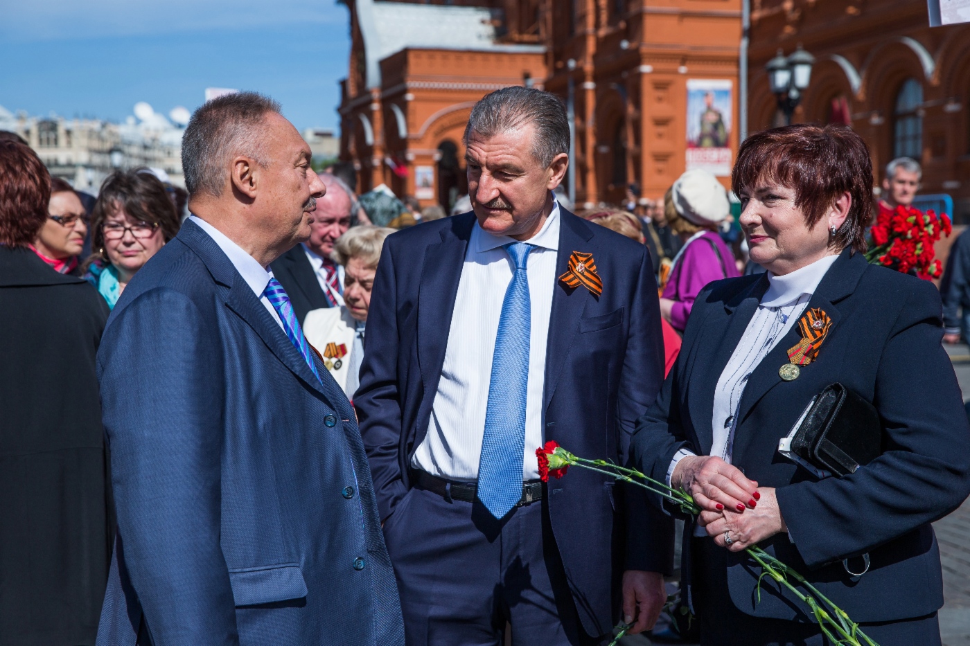 Alexander Bespalov und Alexander Kozlov bei Feierlichkeiten zum Tag des Sieges, 7. Mai 2015