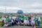 Gruppenfoto mit Teilnehmern des
Planspiels samt ihren Mentoren und
Lektoren (Vertreter von Gazprom-
Unternehmen im Fernen Osten)
