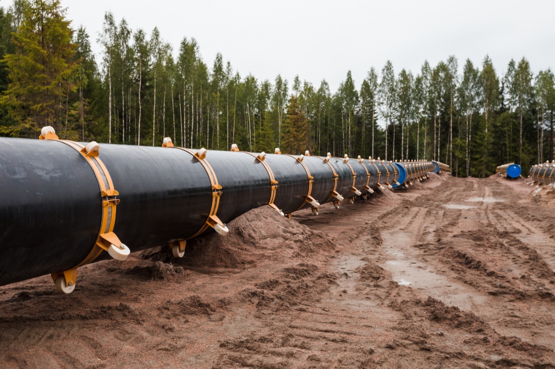 Bau der Gaspipeline Grjasowez – Wyborg