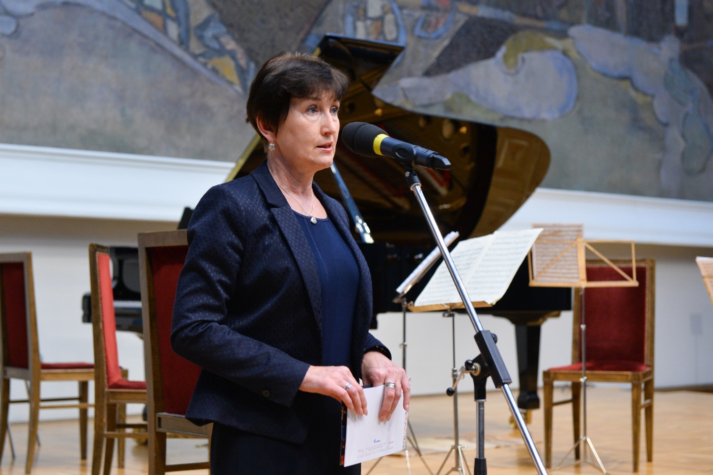 Feierliche Projekteröffnung im Wrubel-Saal der Tretjakow-Galerie