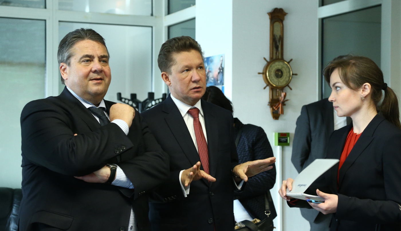 Im Hauptquartier der Gazprom fand ein Arbeitstreffen zwischen Alexey Miller und Sigmar Gabriel statt