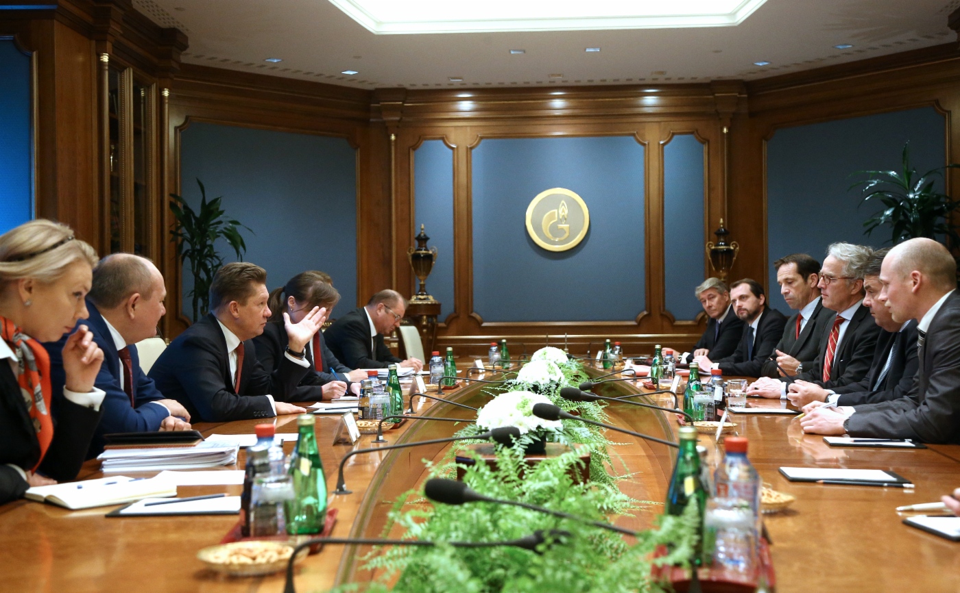 Im Hauptquartier der Gazprom fand ein Arbeitstreffen zwischen Alexey Miller und Sigmar Gabriel statt