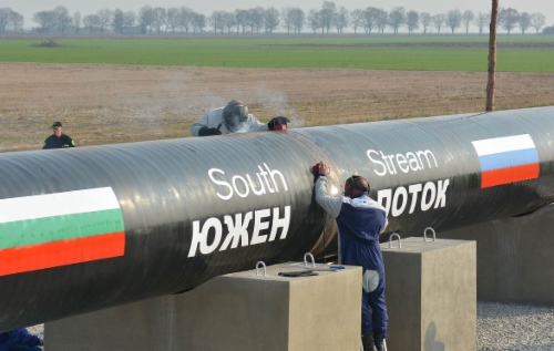 Die erste Naht der South Stream Pipeline auf bulgarischem Gebiet wird verschweißt
