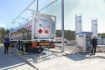 Kryogener Tankcontainer, befördert von
einem umweltfreundlichen LNG-
betriebenen Zugschlepper