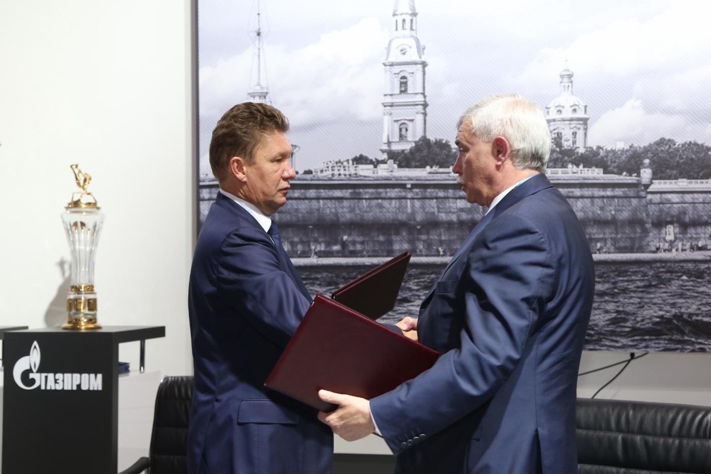 Alexey Miller und Georgy Poltavchenko