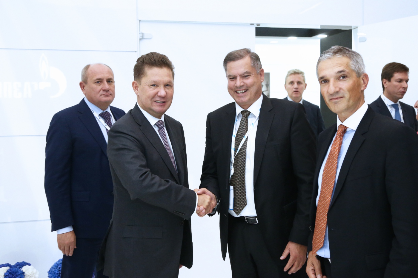 Alexey Miller und Rene Bautz