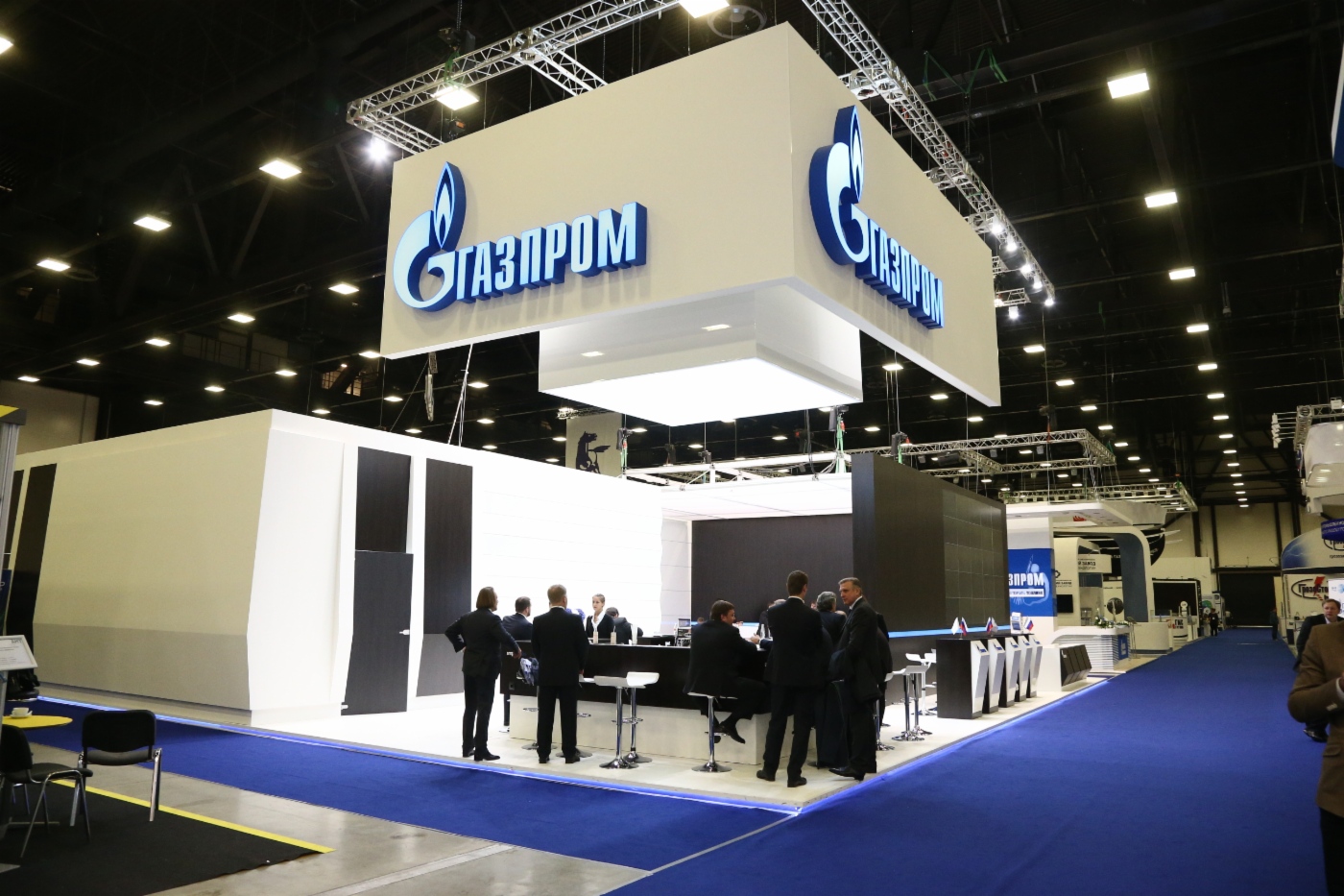 Ausstellungsstand der Gazprom