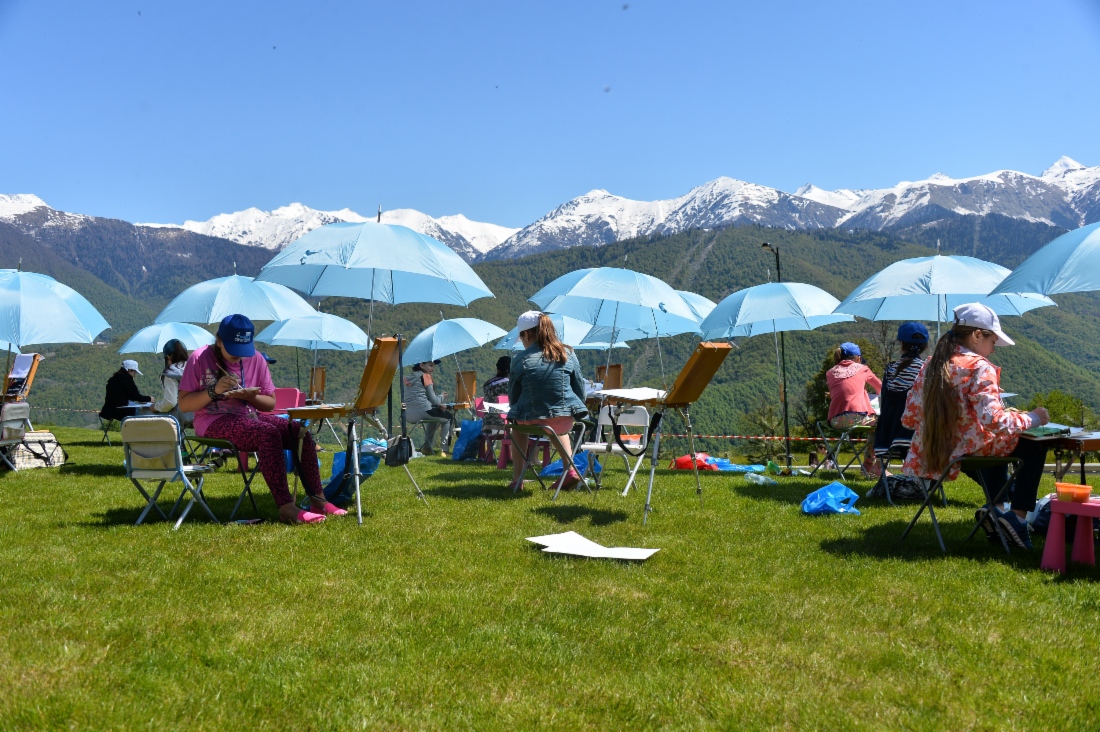 Finale des VI. Unternehmensfestivals Fackel in Sotschi