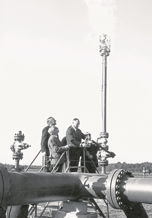 Erstes Gas in Baumgarten. Foto: OMV AG