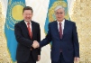 Alexey Miller und Kassym-Jomart Tokayev. Foto: www.akorda.kz