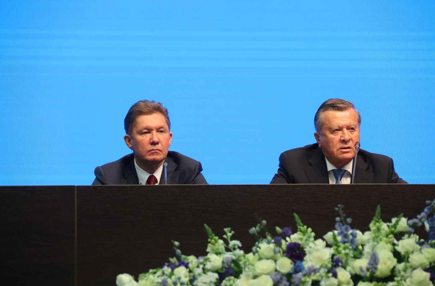 Abschließende Pressekonferenz unter Beteiligung des Aufsichtsratsvorsitzenden der PАО Gazprom und des Vorstandsvorsitzenden der PАО Gazprom