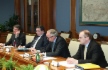 Arbeitstreffen zwischen Alexey Miller und dem Aufsichtsratsvorsitzenden der Uniper SE, Bernhard Reutersberg (Zweiter von rechts), in Moskau