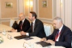 Arbeitstreffen zwischen Alexey Miller und Alparslan Bayraktar sowie Burhan Ozcan im Rahmen des Petersburger Internationalen Wirtschaftsforums 2022