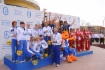 Siegerinnen und Preisträgerinnen des Volleyballturniers für Damen während der IX. Sommerspartakiade der Gazprom in Saransk