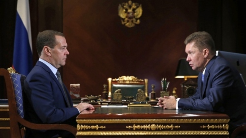 Alexey Miller informierte Dmitry Medvedev über die Bereitschaft der Gazprom für die Herbst- und Winterzeit