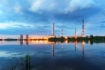 Kondensationskraftwerk Kirischskaja im Verwaltungsgebiet Leningrad