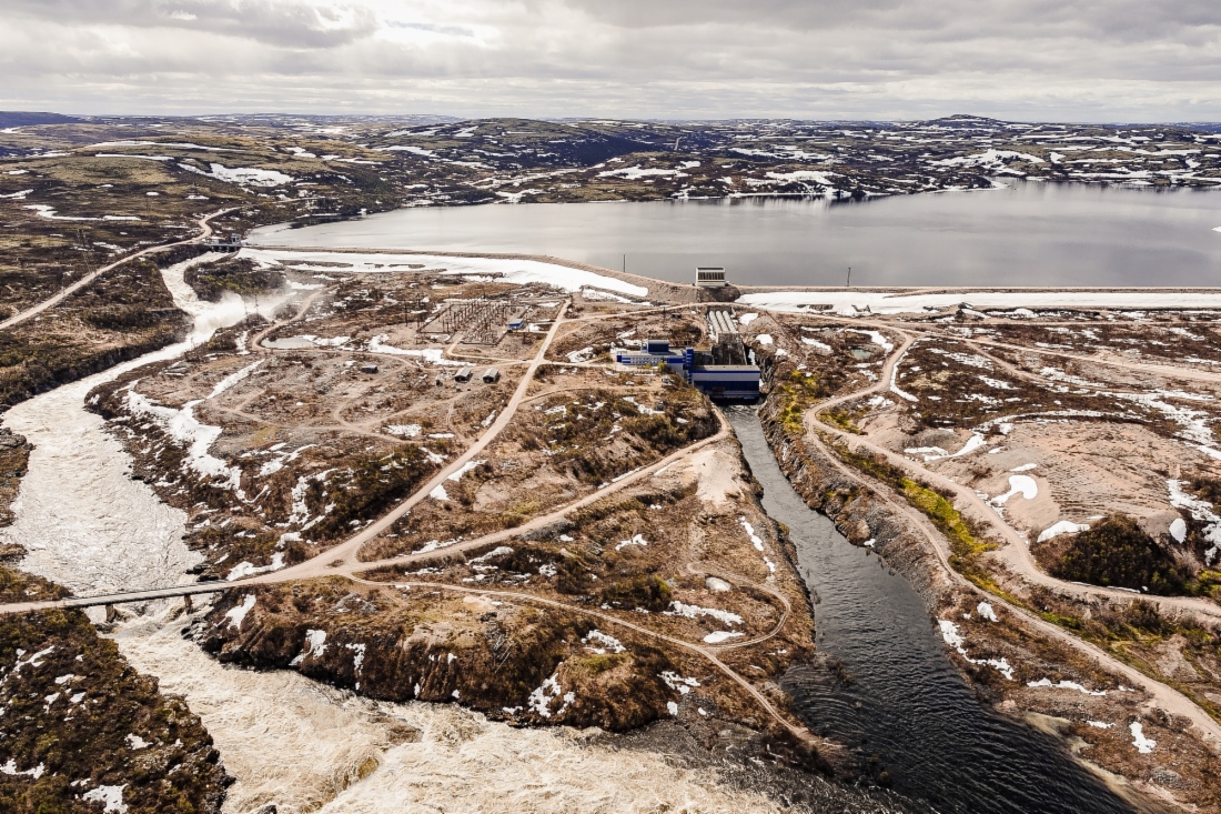 Wasserkraftwerk Serebrjanskaja 2 im Verwaltungsgebiet Murmansk