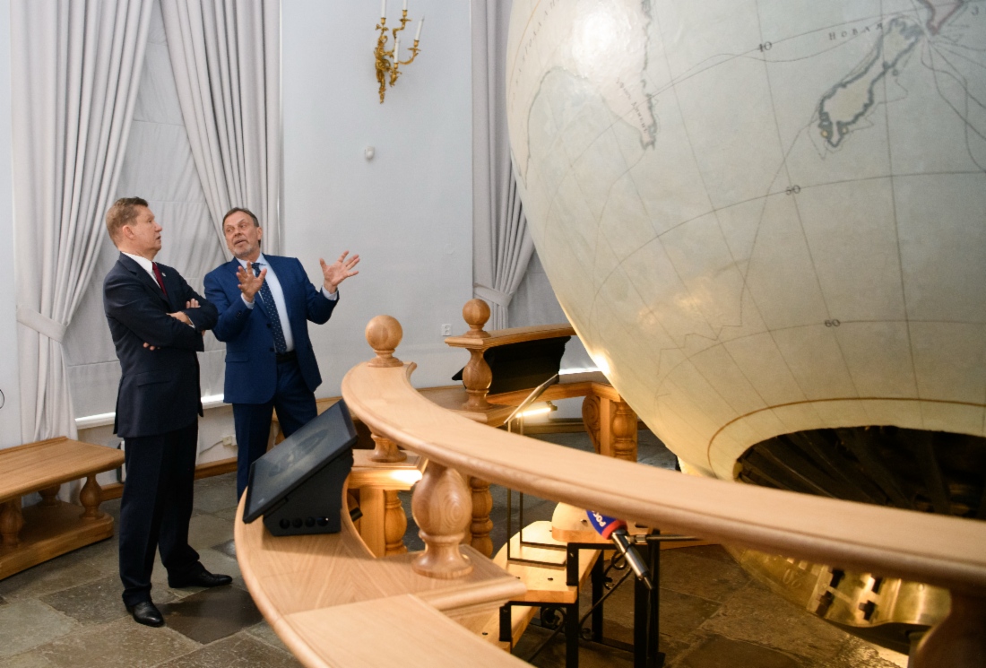 Obere Stockwerke des Turms des Wissens wurden nach umfassender Neugestaltung von Ausstellungen der Kunstkammer mit Gazprom-Unterstützung eröffnet