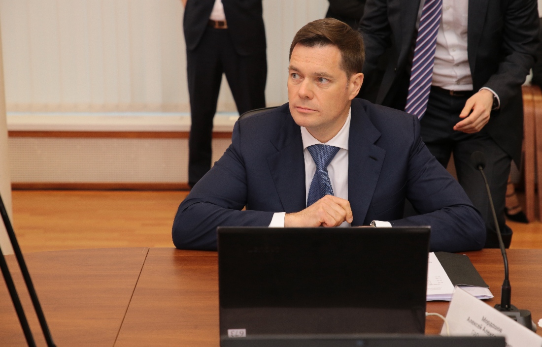 Alexey Mordashov, Aufsichtsratsvorsitzender der Severstal, nahm an einer Tagung zur Erörterung der Ergebnisse und Perspektiven der Zusammenarbeit von Gazprom mit Betrieben der russischen Metall- und Maschinenbauindustrie teil