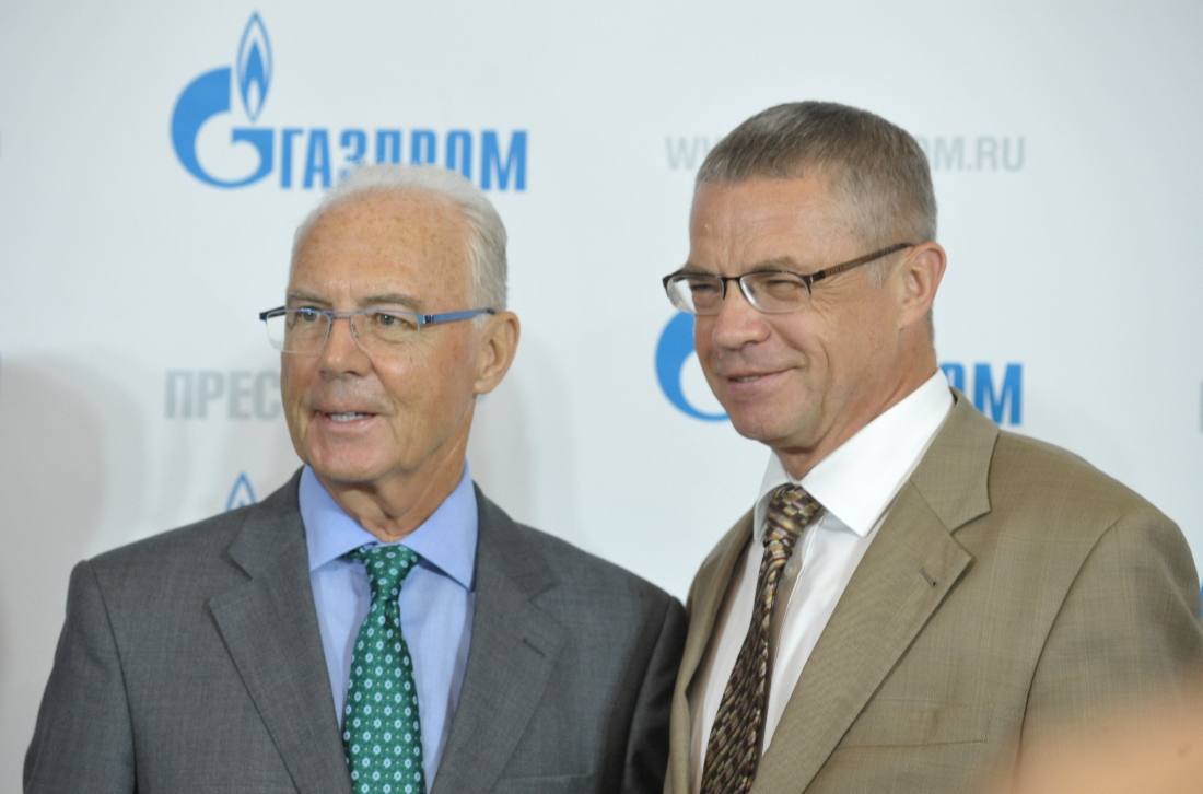 Franz Beckenbauer und Alexander Medvedev