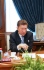 
Alexey Miller während des Treffens mit Said Sahnoun und Ali Hashed
