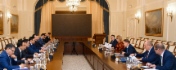 Trilaterales Arbeitstreffen zwischen Alexey Miller und dem kasachischen Energieminister, Bolat Akchulakov, sowie dem usbekischen Energieminister, Jurabek Mirzamakhmudov