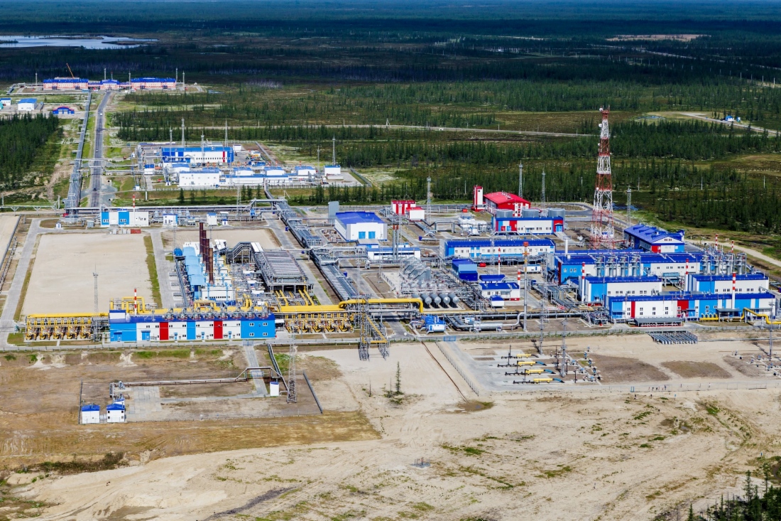 Gasaufbereitungsanlage auf dem Gasfeld Juschno-Russkoje