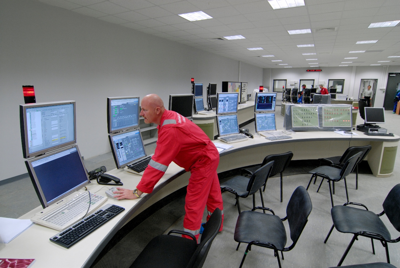Leitzentrale des vereinigten Technologiekomplexes im Küstenbereich