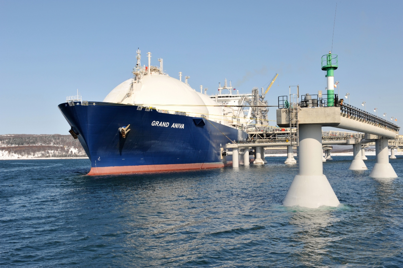 Gastanker Grand Aniva, Betrieb für LNG-Herstellung, Projekt Sachalin II