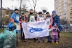 Freiwillige aus der Gazprom Transgaz Saint Petersburg während der alljährigen Umweltaktion „Grüner Frühling“