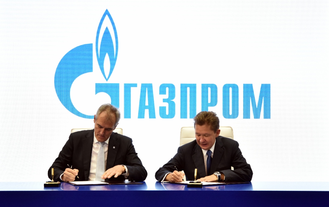 Im Rahmen des VIII. Petersburger Internationalen Gasforums unterzeichneten der Vorstandsvorsitzende der OMV AG, Rainer Seele, und Alexey Miller eine Absichtserklärung zur strategischen Kooperation