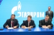 Alexey Miller, Alexander Beglov, amtierender Gouverneur von Sankt Petersburg, und Vladimir Lyubomirov, Präsident des Petersburger regionalen gemeinnützigen Sportvereins St. Petersburg Yacht Club, unterzeichneten im Rahmen des Petersburger Internationalen Wirtschaftsforums 2019 eine Vereinbarung über Zusammenarbeit im Bereich Körperkultur und Sport