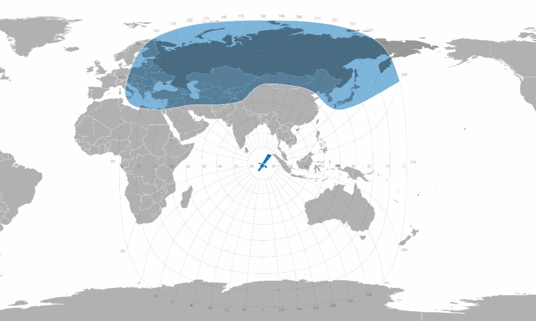 Der im Auftrag der ОАО Gazprom Space Systems entwickelte Satellit Jamal-401 ist auf der Umlaufbahn gebracht
