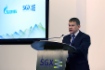 Andrey Kruglov spricht bei der offiziellen Gazprom-Listing-Zeremone an der Singapore Exchange