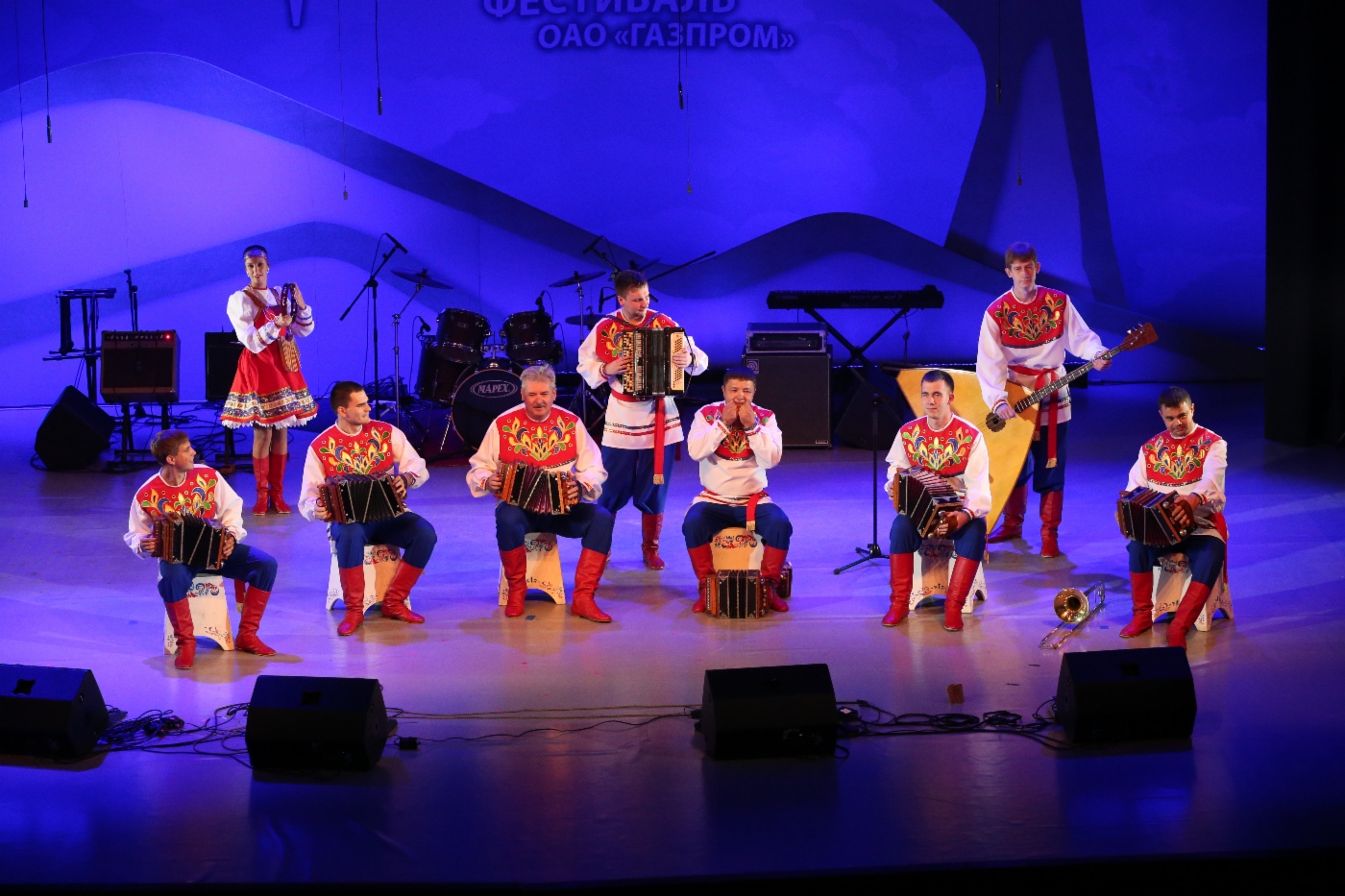 Ensemble Saratower Harmoniken (OOO Gazprom Transgaz Saratov), 3. Platz in der Kategorie Instrumentalmusik (Erwachsene)