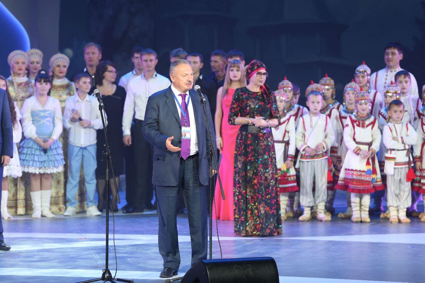 Alexander Bespalov bei der Abschlusszeremonie des Festivals