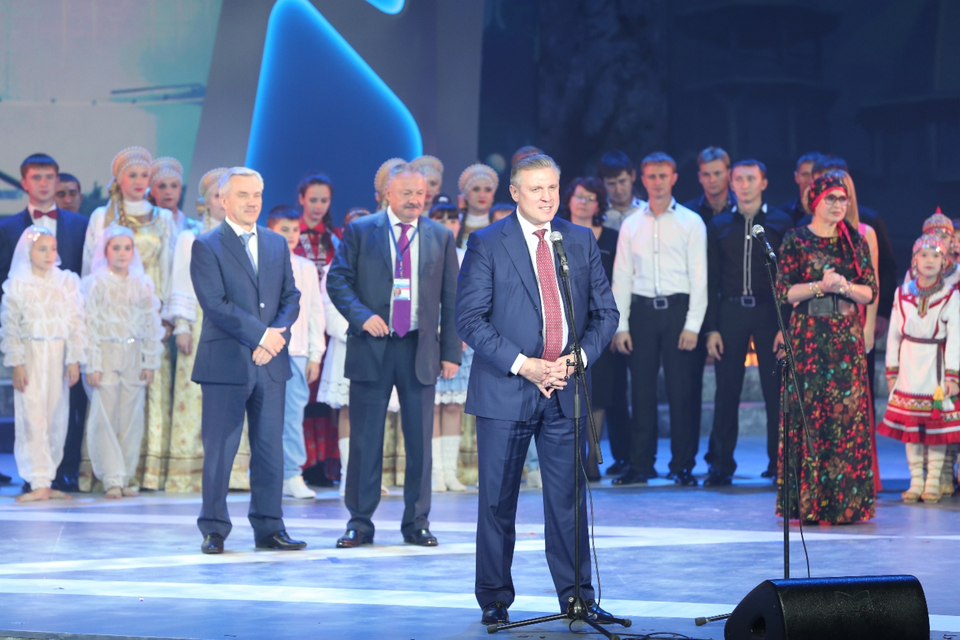 Vyacheslav Mikhalenko bei der Abschlusszeremonie des Festivals