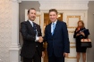 Marco Alvera, Chief Executive Officer von Snam S.p.A., und Alexey Miller während des Treffens