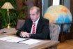 Der Gouverneur des Verwaltungsgebietes Irkutsk, Sergey Levchenko, während des Arbeitstreffens mit Alexey Miller